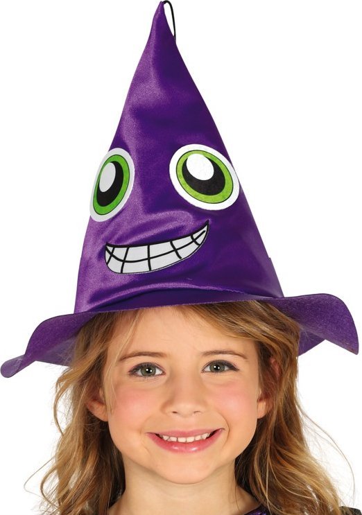 Guirca Kapelusz czarownicy z minką fioletowy dla dzieci
