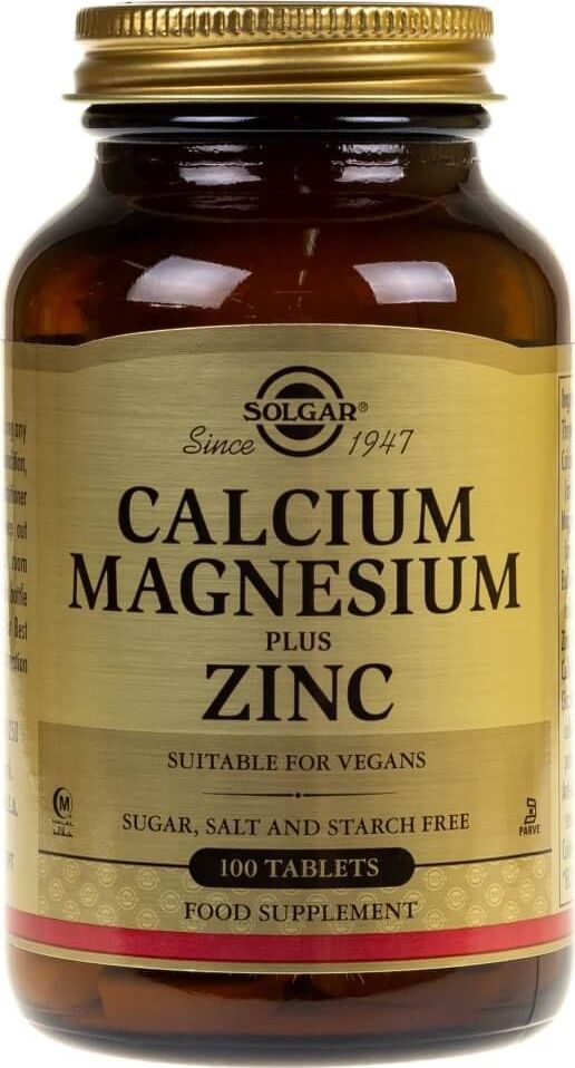 Solgar Solgar Wapń Magnez plus Cynk - 100 tabletek