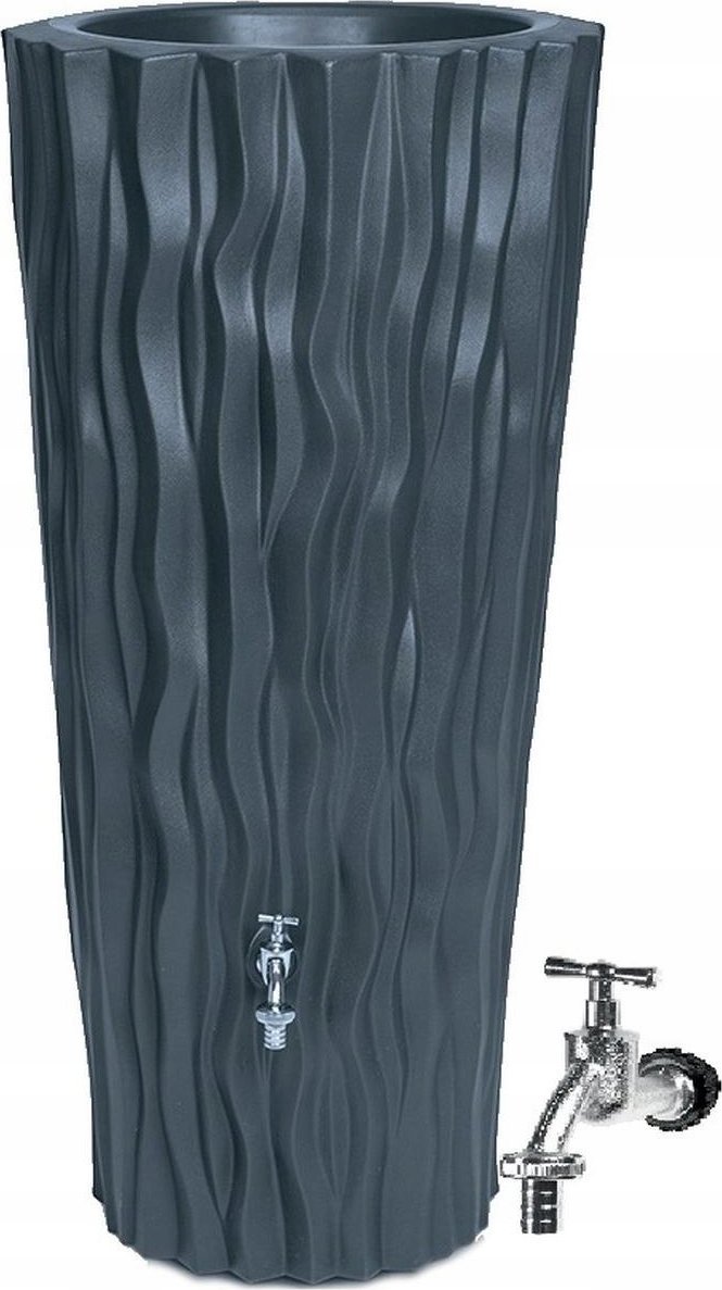 Prosperplast ZBIORNIK POJEMNIK NA WODĘ DESZCZÓWKĘ ALANA FLOWER 160L ANTRACYT