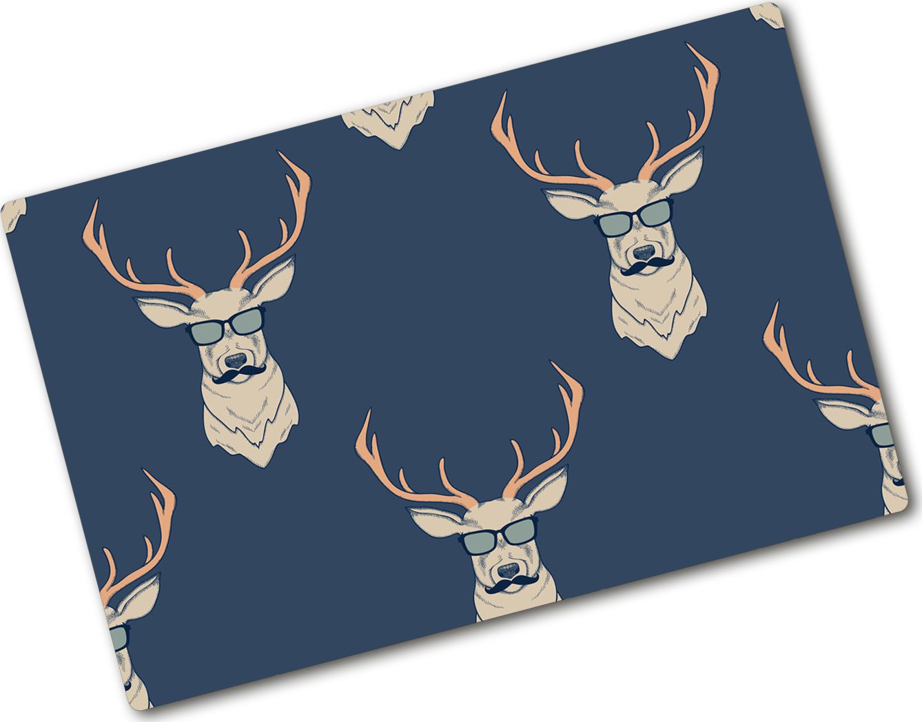 Deska do krojenia Tulup szklana Hipsterski jeleń 4 80x52cm