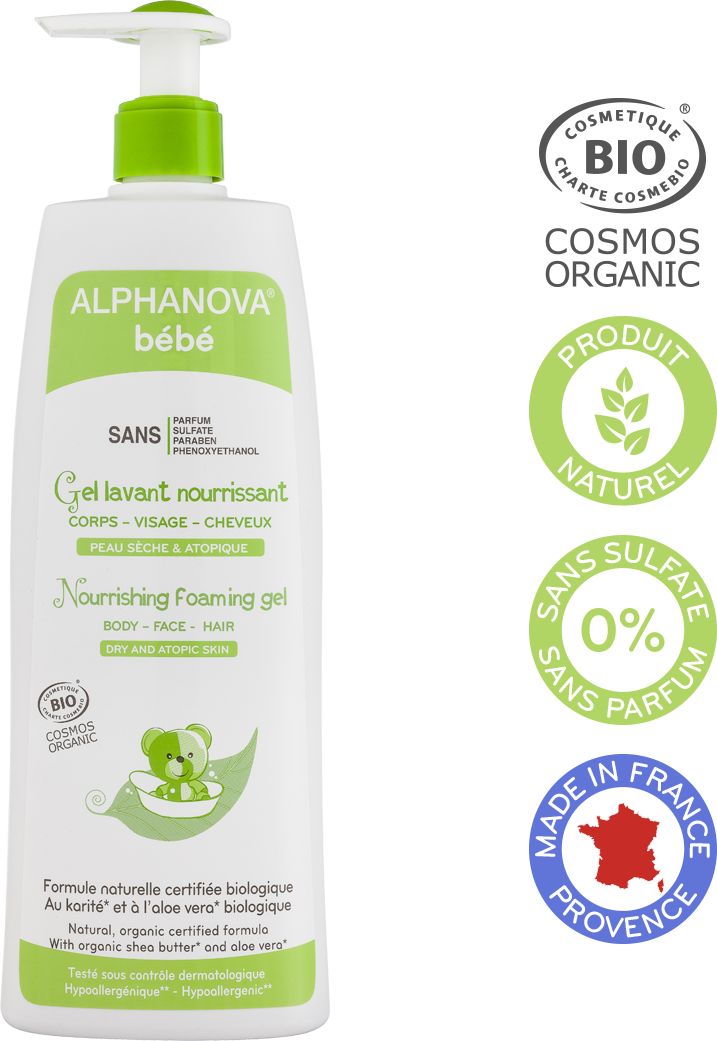 Alphanova Bebe Żel do mycia do skóry suchej i atopowej 500ml