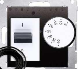 Kontakt-Simon Regulator temperatury 5-40°C IP20 antracyt - DRT10Z.02/48
