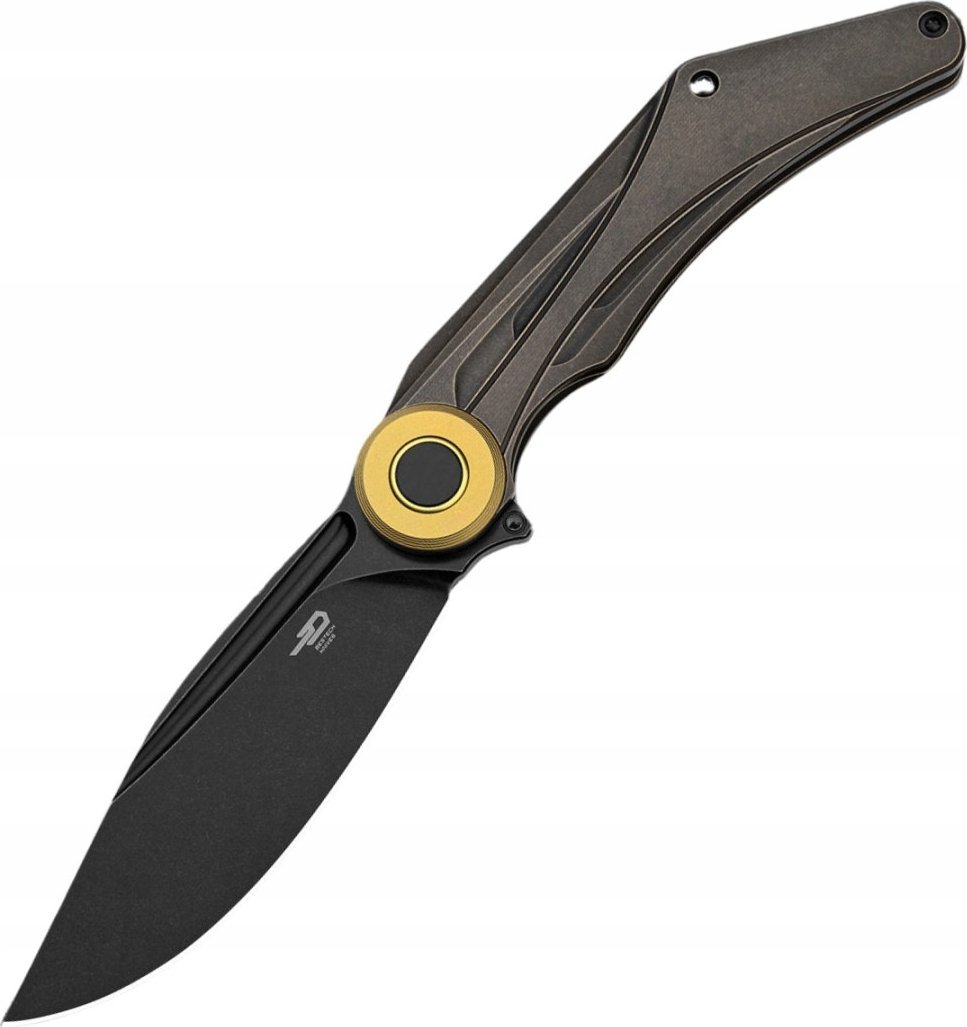 Bestech Knives Nóż składany Bestech Seraph Black/Bronze Titanium, Black Stonewashed M390 by Kombou (BT2403E)
