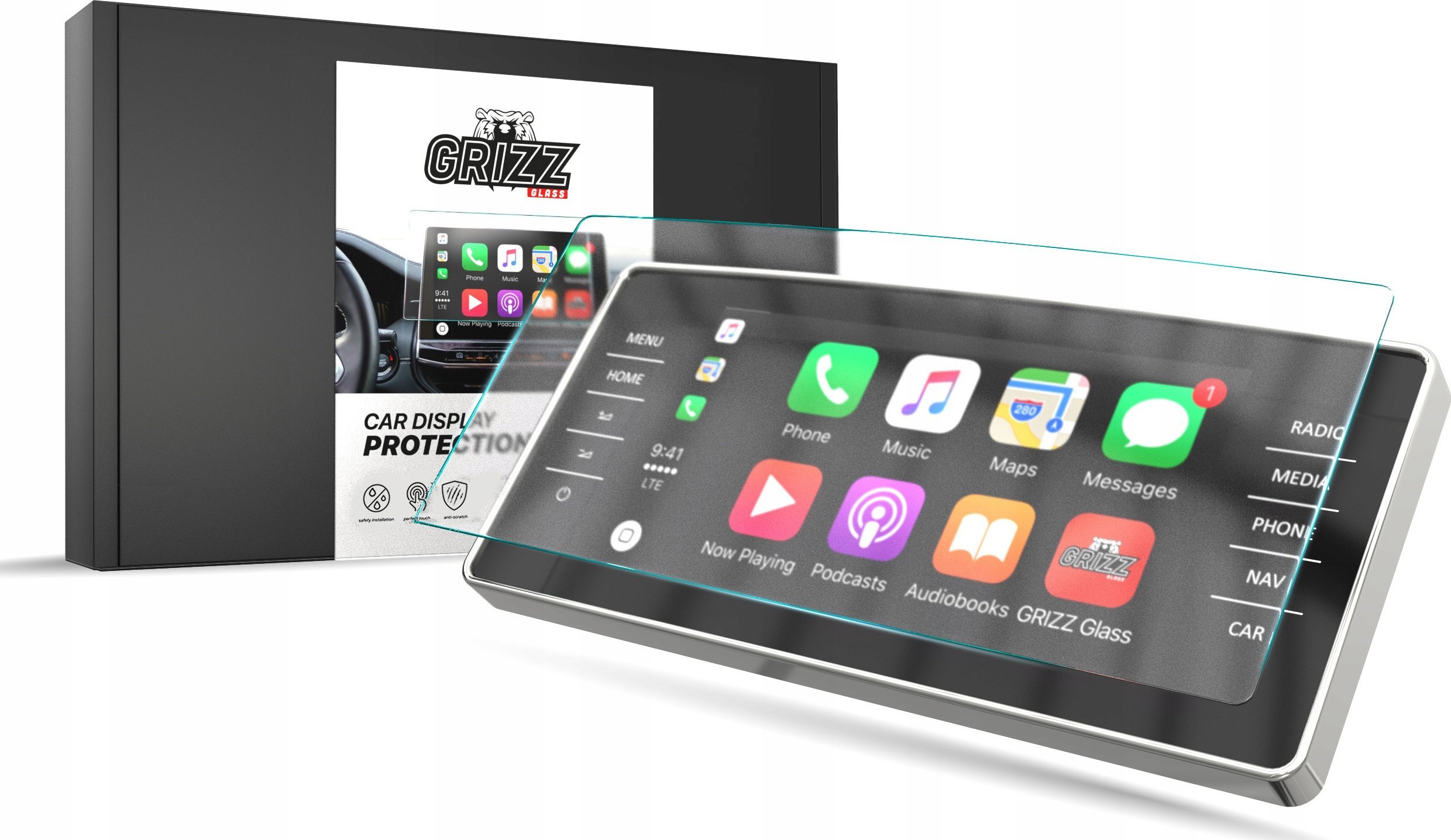 GrizzGlass Folia ceramiczna GrizzGlass CarDisplay Protection do Skoda Fabia 4 9,2" Amundsen