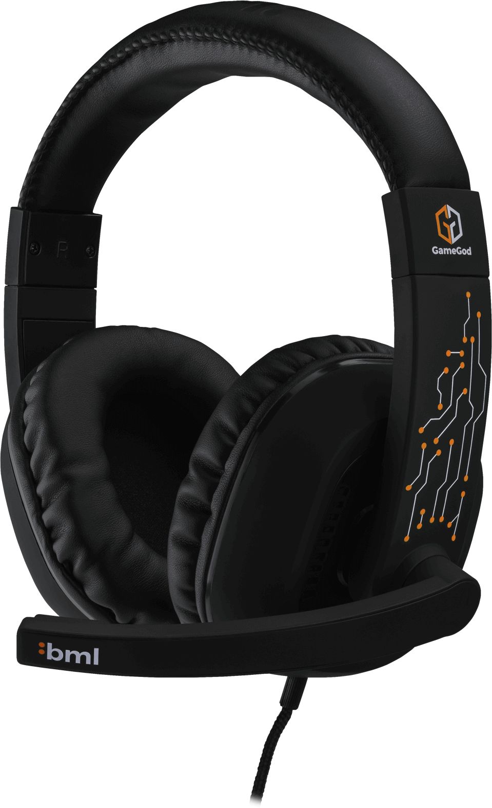 Słuchawki BML GameGod Rusher Czarne (BMLGGRUS)
