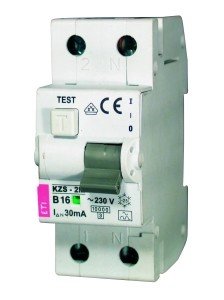 Eti-Polam Wyłącznik różnicowo-nadprądowy KZS-2M 2P 10A B 0,03A typ A - 002173202