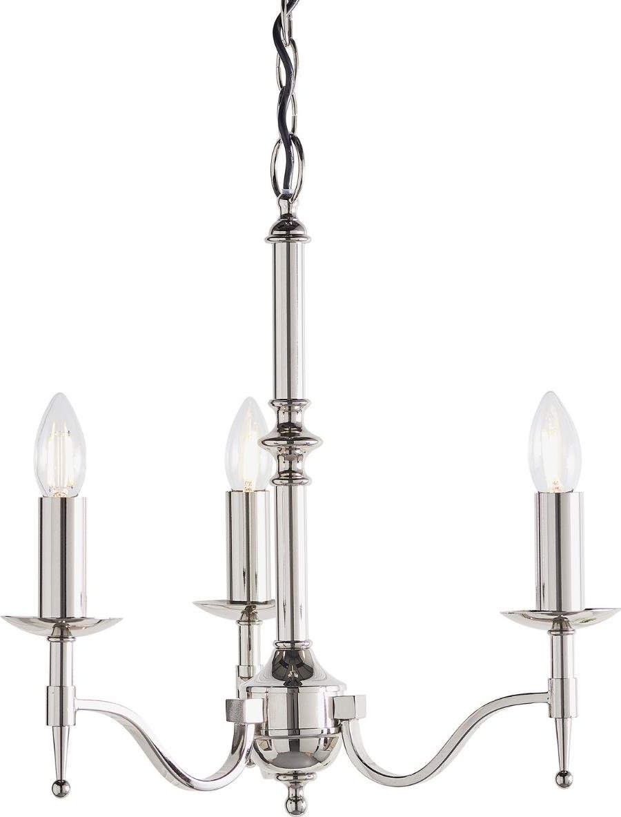 Lampa wisząca ENDON Potrójna lampa wisząca Stanford CA1P3N Endon ściemnialna nikiel