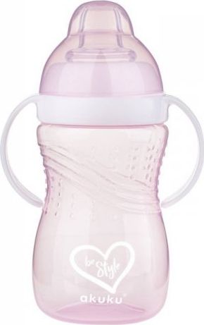 Akuku KUBEK Z MIĘKKIM USTNIKIEM PINK