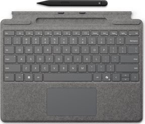 Microsoft MICROSOFT Surface Pro9/10 Typecover with Slim Pen COMM platinum Germany