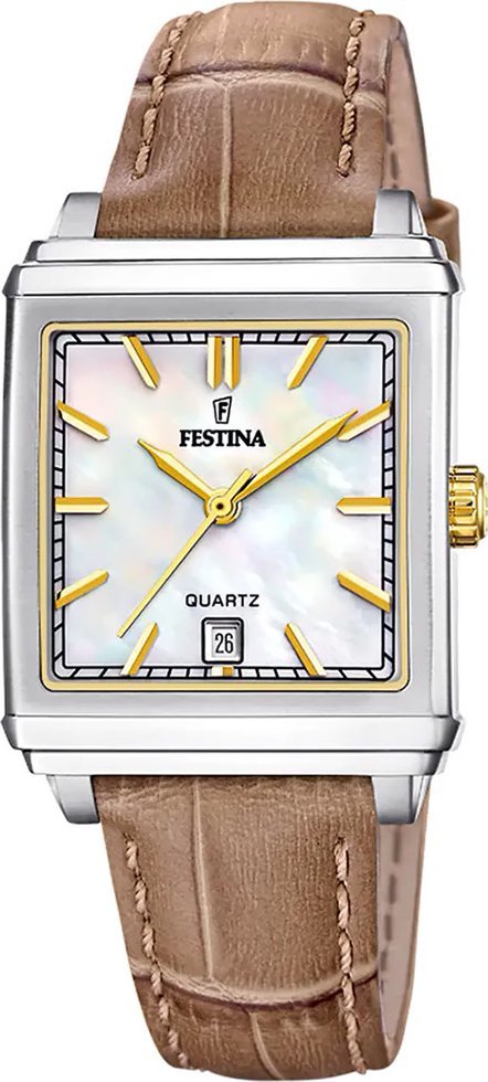 Zegarek Festina Zegarek damski Festina F20682-4 brązowy