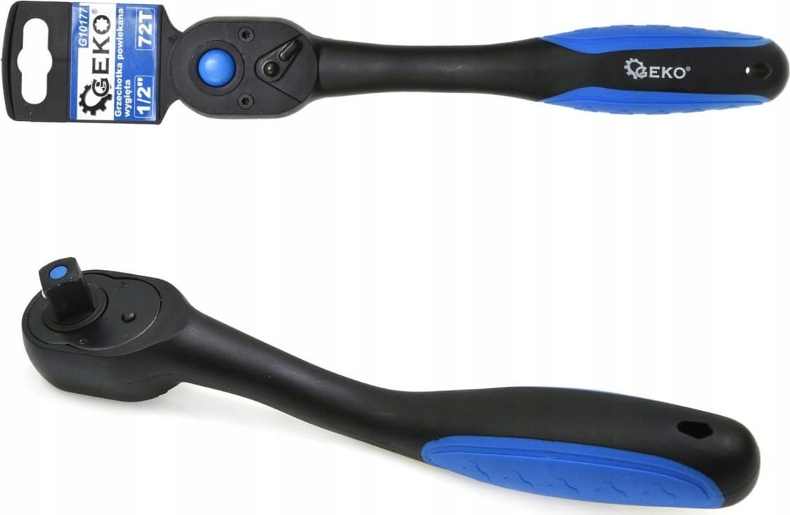 Geko Grzechotka powlekana wygięta 1/2" 72T (6/36)