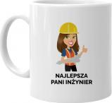 Koszulkowy Najlepsza Pani inżynier - kubek z nadrukiem