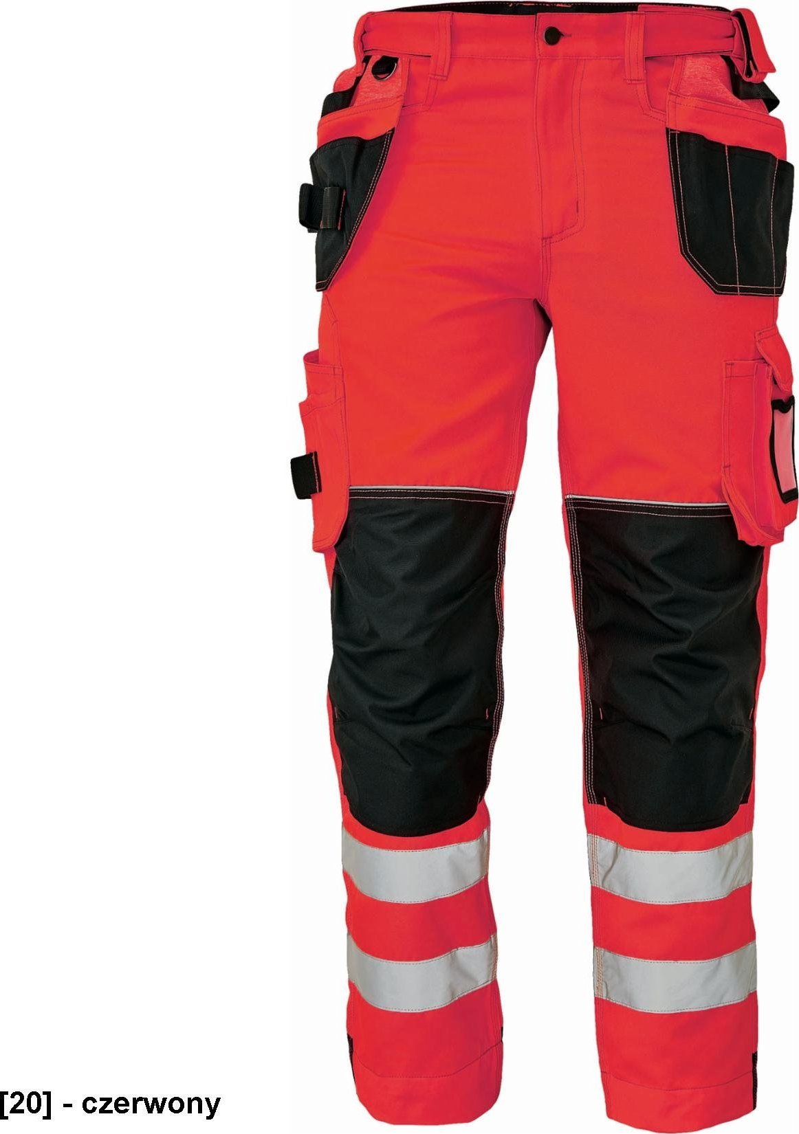CERVA KNOXFIELD HI VIS 310 FL - spodnie - czerwony 52
