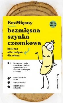 BEZMIĘSNY MIĘSNY Wegańska szynka czosnkowa 120 g Bezmięsny Mięsny