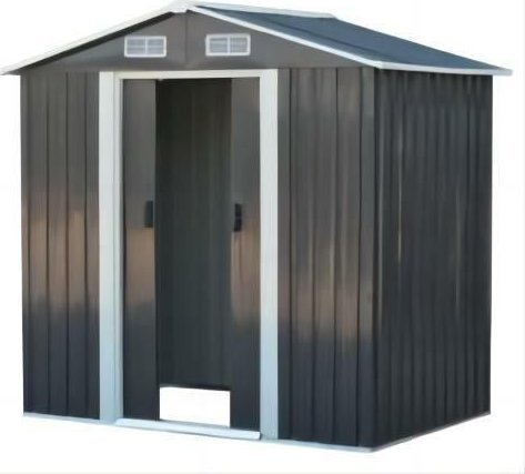 Domek metalowy na narzędzia blaszak, szopa 125x195x197 szary antracytowy