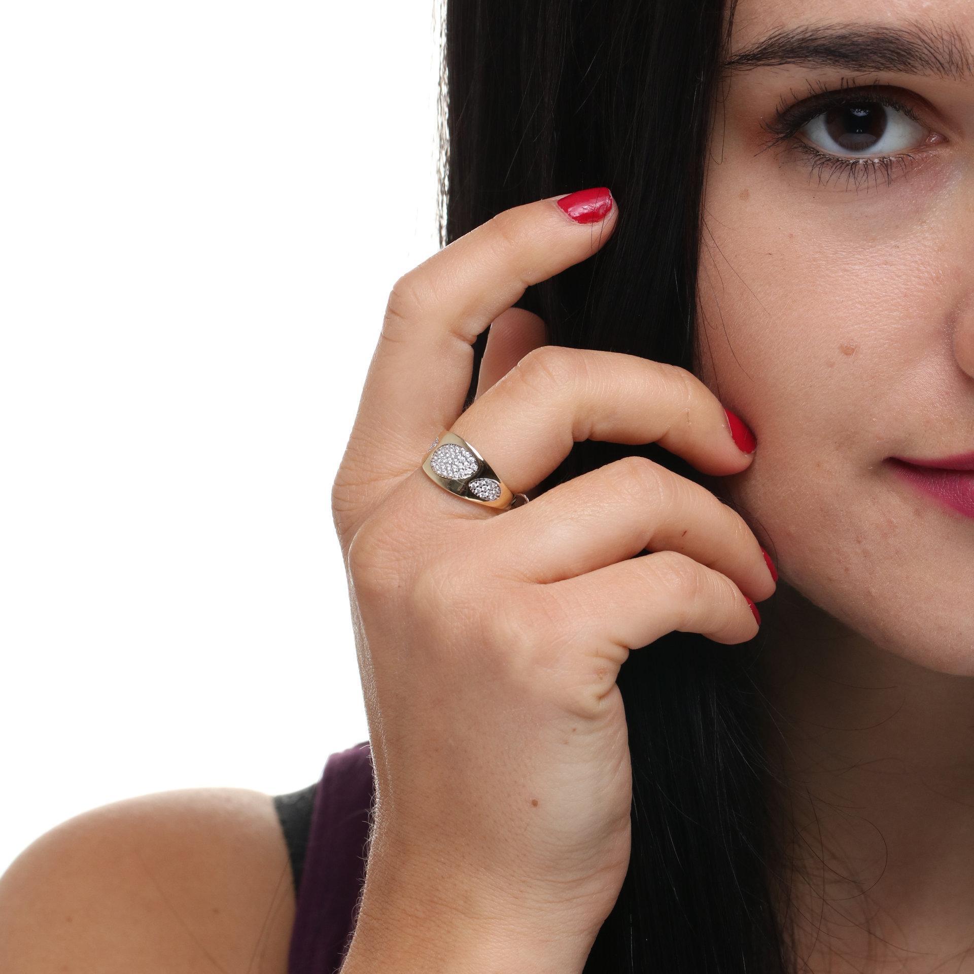 Rosanto Złoty pierścionek z cyrkoniami roz. 13 585 14k