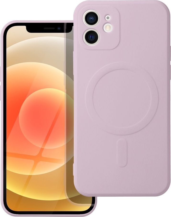 OEM Futerał SILICONE MAG COVER kompatybilny z MagSafe do IPHONE 12 różowy