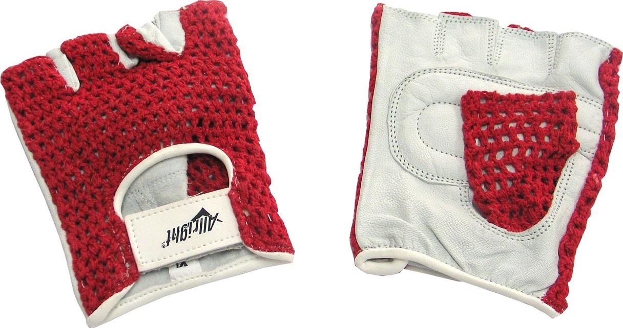 Allright Rękawiczki sportowe rowerowe siatka Red Allright rozmiar XS uniwersalny