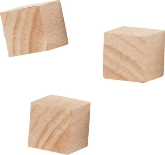 NAGA Whiteboard magnet Cube Wood 3 pcs.