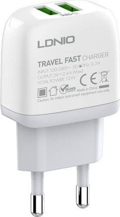 Ładowarka LDNIO Ładowarka sieciowa LDNIO A2219 2USB + kabel USB-C