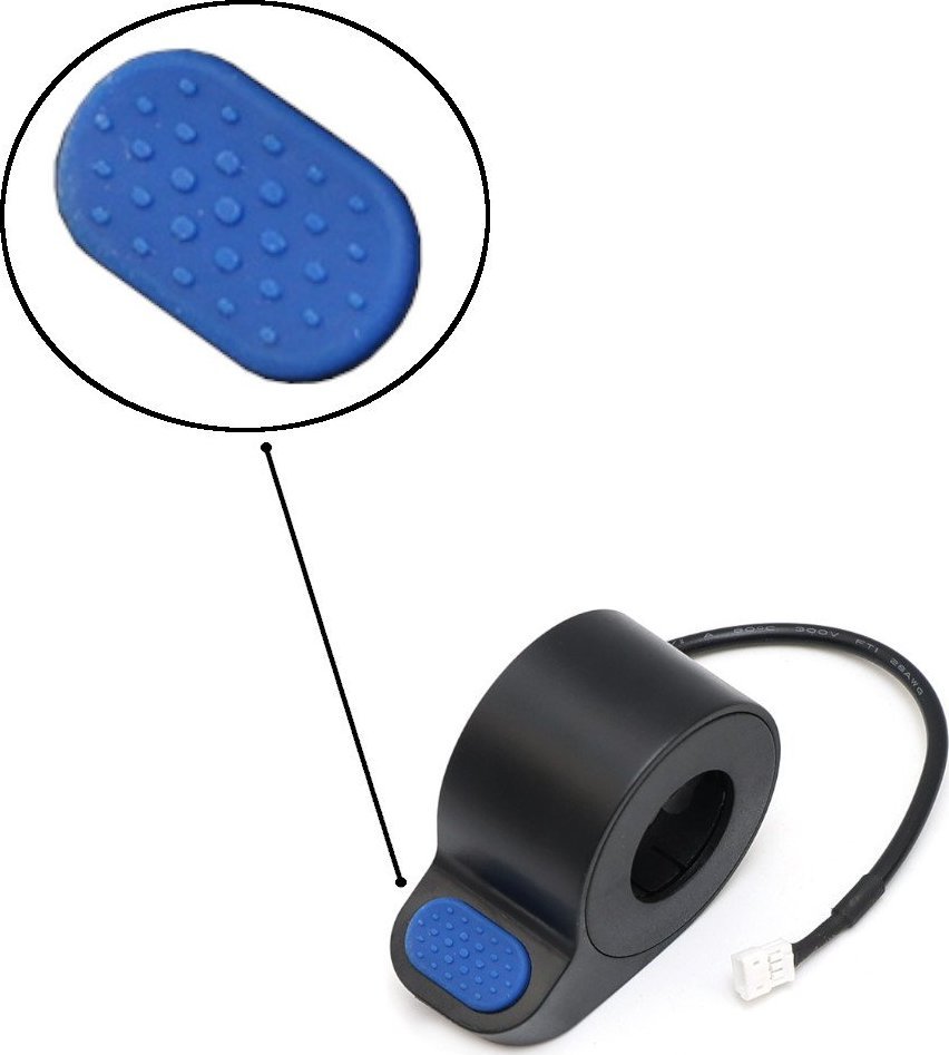 Hulajnoga elektryczna INOPARTS Gumowy przycisk manetki gazu do Xiaomi M365 / M365 PRO / PRO 2 / 1S / Essential - NIEBIESKI