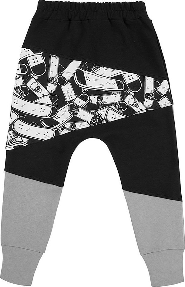 MammaMia Spodnie baggy czarne Deskorolki 104