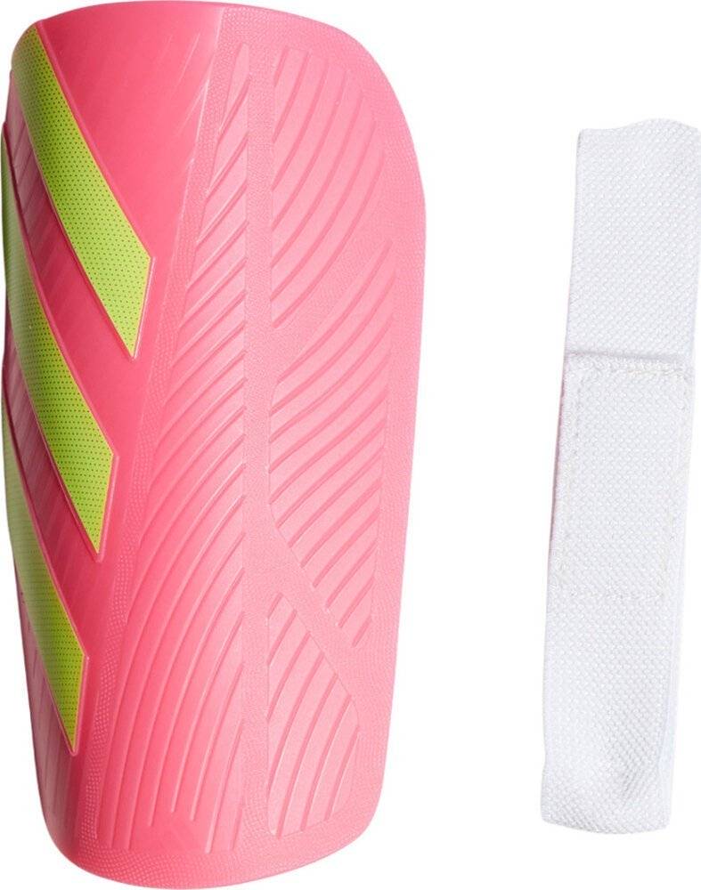 Ochraniacze piłkarskie dla dzieci adidas Tiro Club różowo-limonkowe JM8364 S