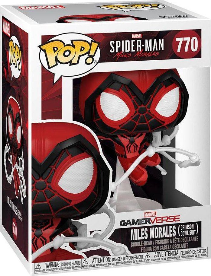 Figurka Funko Pop Funko POP Games: Miles Morales - Crimson Cowl Suit