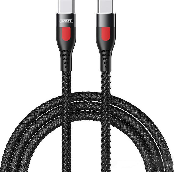 Kabel USB Remax USB-C - USB-C 1 m Czarny (6954851214014)