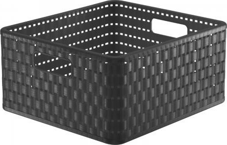 Rotho Koszyk do przechowywania kwadratowy 14 L COUNTRY antracyt