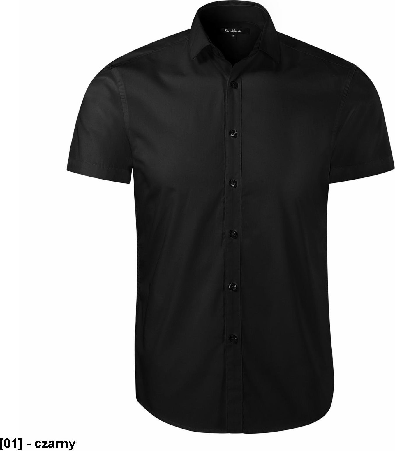 MALFINI Flash 260 - ADLER - Koszula męska, 105 g/m, 60 % bawełna, 40 % poliester - czarny S