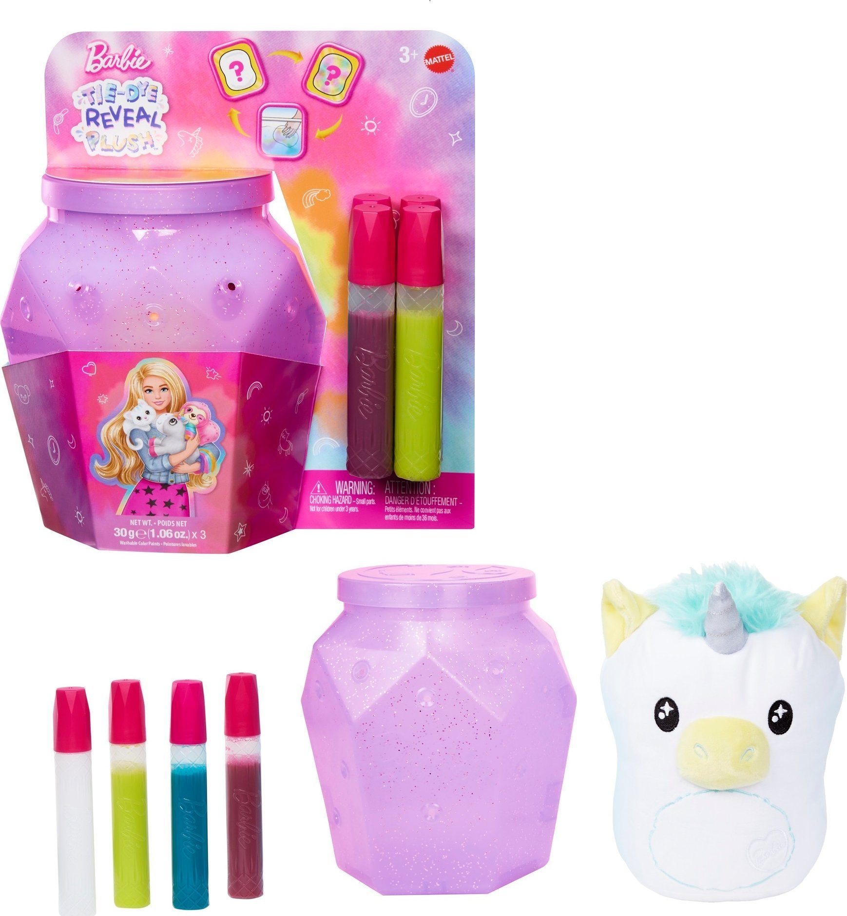 Mattel Barbie Pluszak do malowania Jednorożec