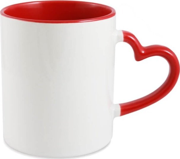 PrzydaSie Kubek Serce Z Twoim Własnym Dowolnym Nadrukiem Zdjęciem Logo Na Prezen