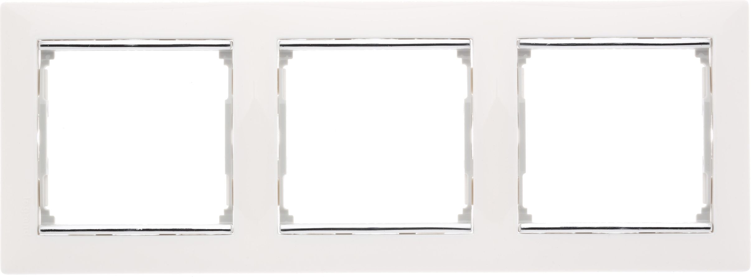 Legrand Ramka potrójna Valena pozioma srebro (770493)