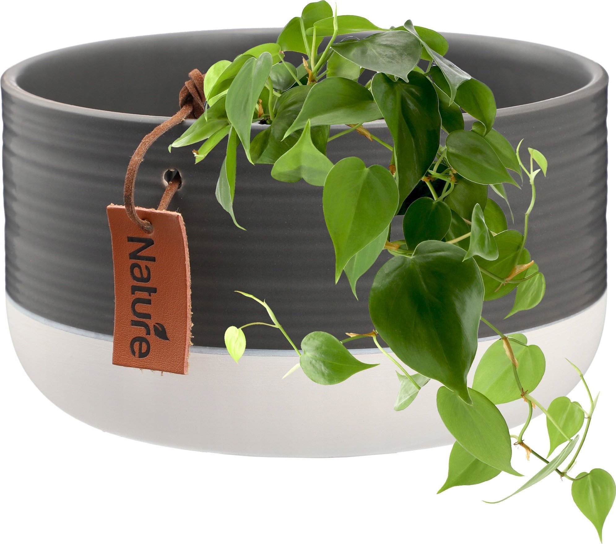 Kadax KADAX Doniczka Ceramiczna Osłonka 17x9cm Szara