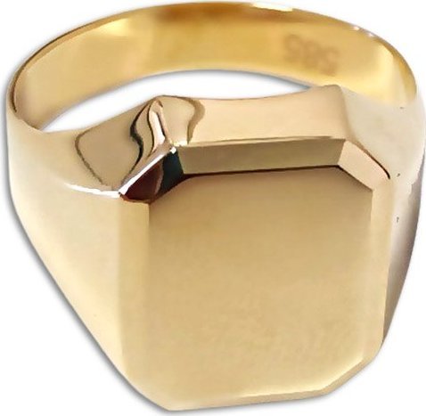 Lovrin Złoty sygnet męski 585 klasyczny gładki 4,78 g