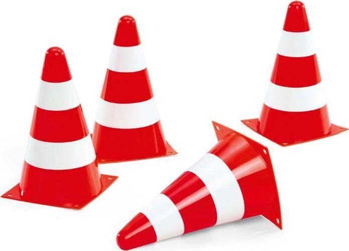 Rolly Toys Rolly Toys Pachołki drogowe Zestaw 4 pachołków Ostzregawczych