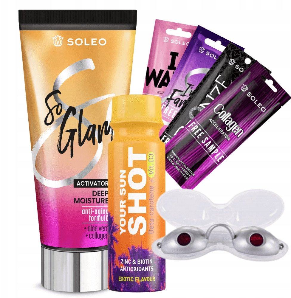 Soleo So Glam 150ml Przyspieszacz Opalania + Gratisy