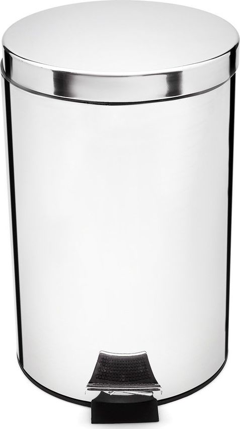 Kosz na śmieci Tadar na pedał srebrny