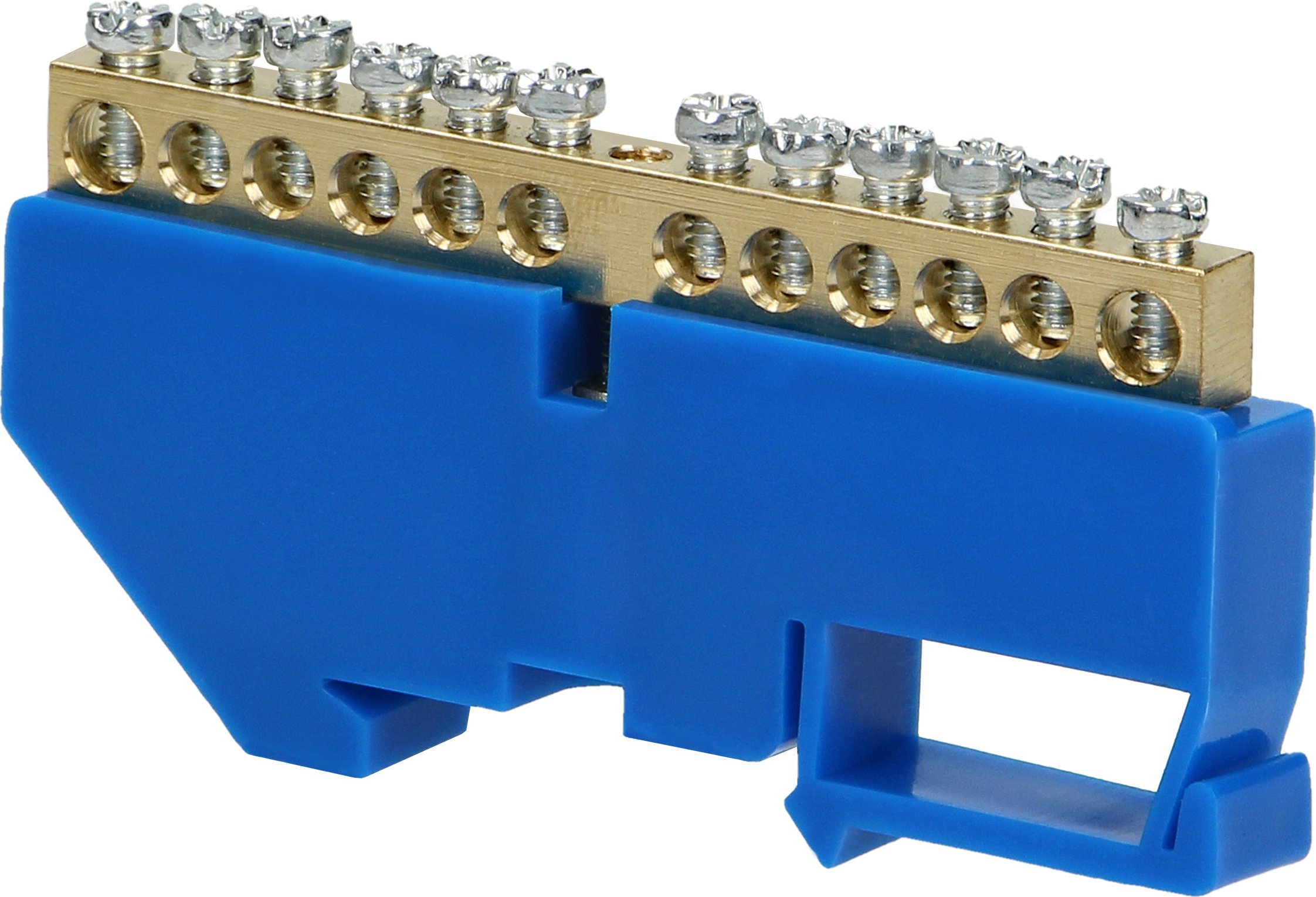 Orno Listwa zaciskowa N, na szynę TH35, 12 przewodów, niebieska