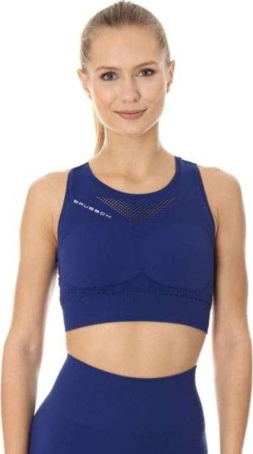 Brubeck CR10210 Crop top GYM ciemnoniebieski L