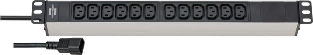 Brennenstuhl Listwa zasilająca 19" Alu-Line 12x IEC C13 2m (438455)