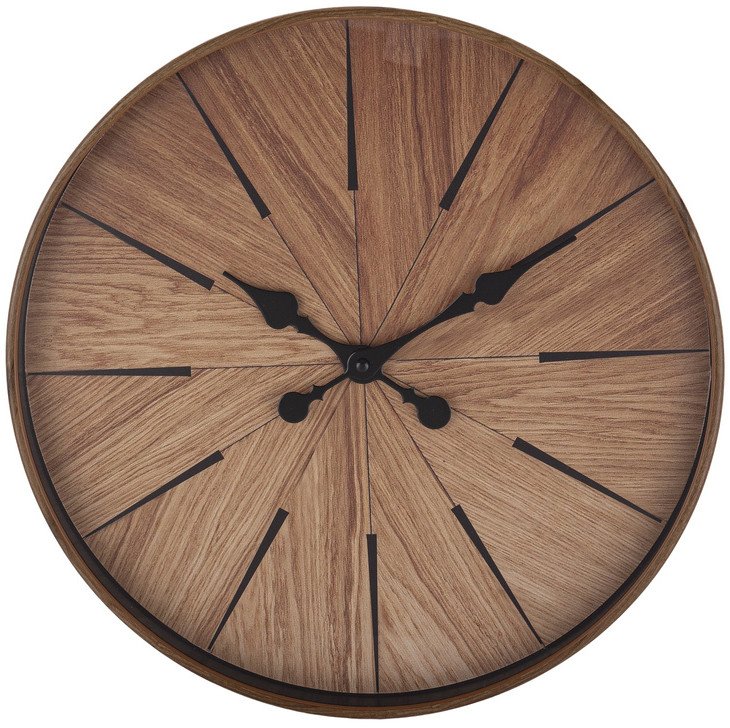 Zegar Brązowo-czarny 40,5x40,5x5