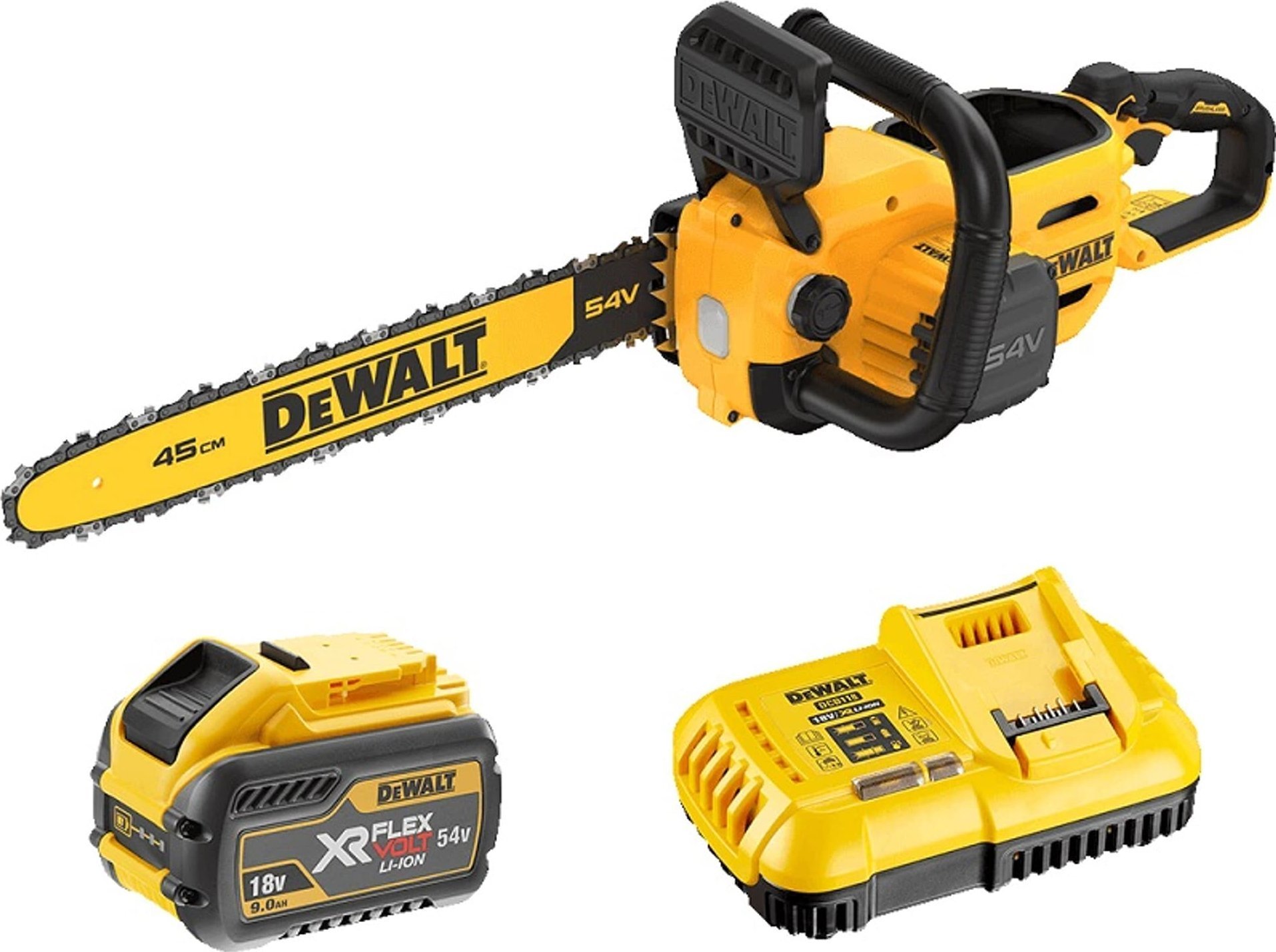Piła łańcuchowa Dewalt DCMCS574X1-QW 2000 W 54 V 45 cm
