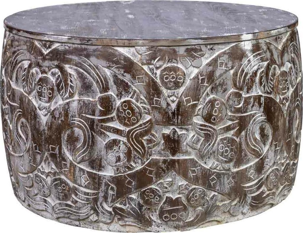 Alexandra House Living Stolik Alexandra House Living Szary Drewno mango 76 x 45 x 76 cm