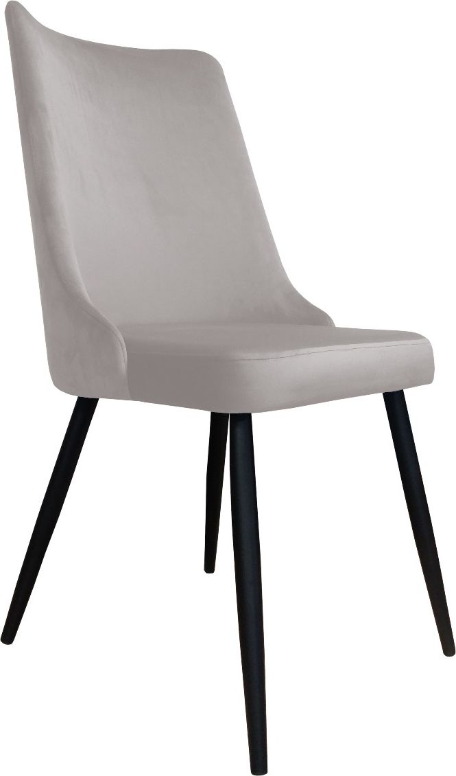 Atos Krzesło CYPRIAN VELVET jasno szare do salonu ATOS