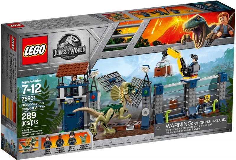 LEGO Jurassic World Atak dilofozaura na posterunek (75931)