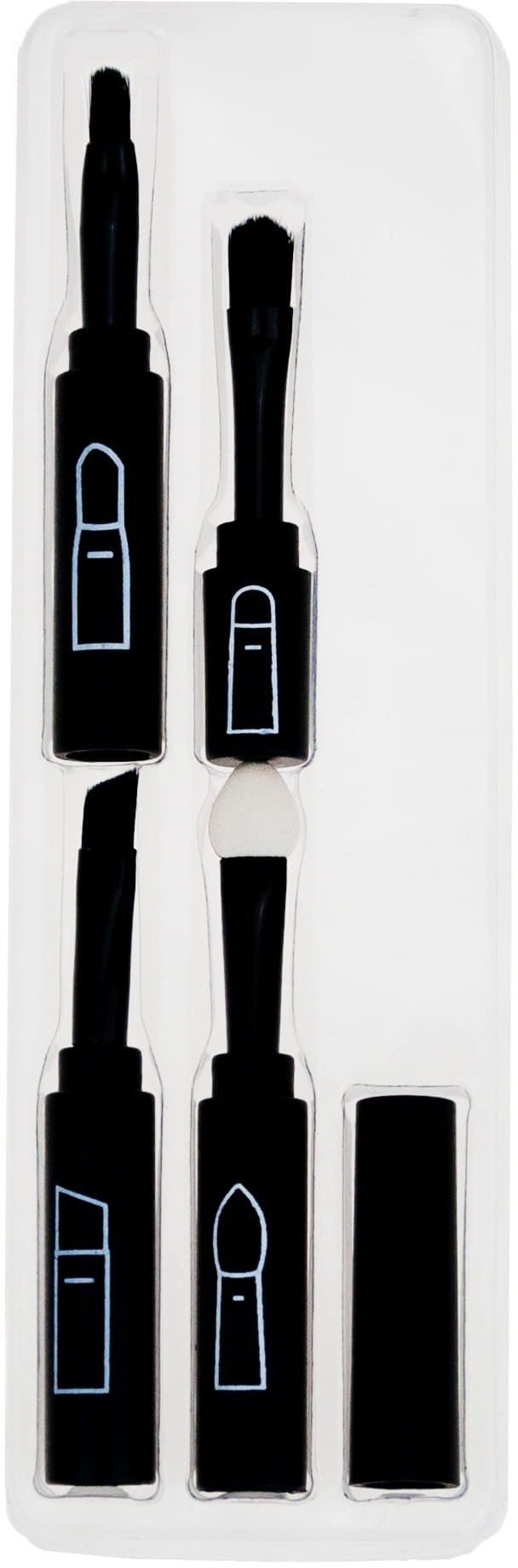 TG56452 Pędzle DO MAKIJAŻU SKŁADANE 4W1 PĘDZEL PĘDZELEK