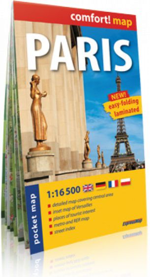 Comfort!map Paris (Paryż) 1:16 500 plan miasta