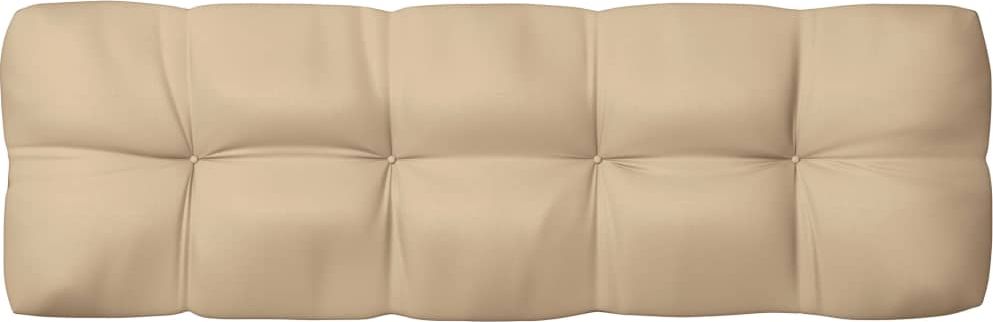 vidaXL Poduszka na sofę z palet beżowa 120x40x12 cm